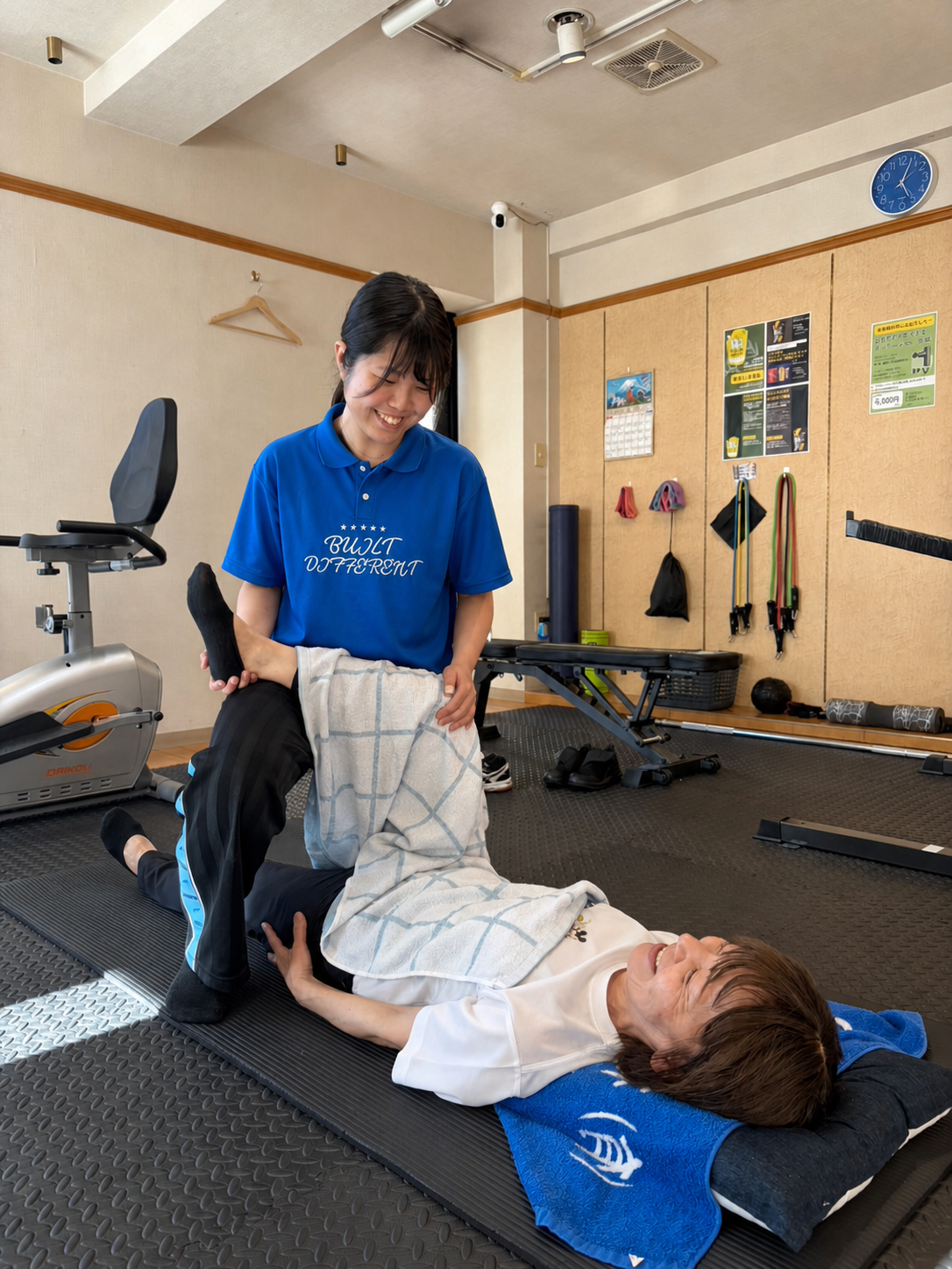 ストレッチの様子
